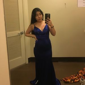 ROYAL BLUE PROM DRESS